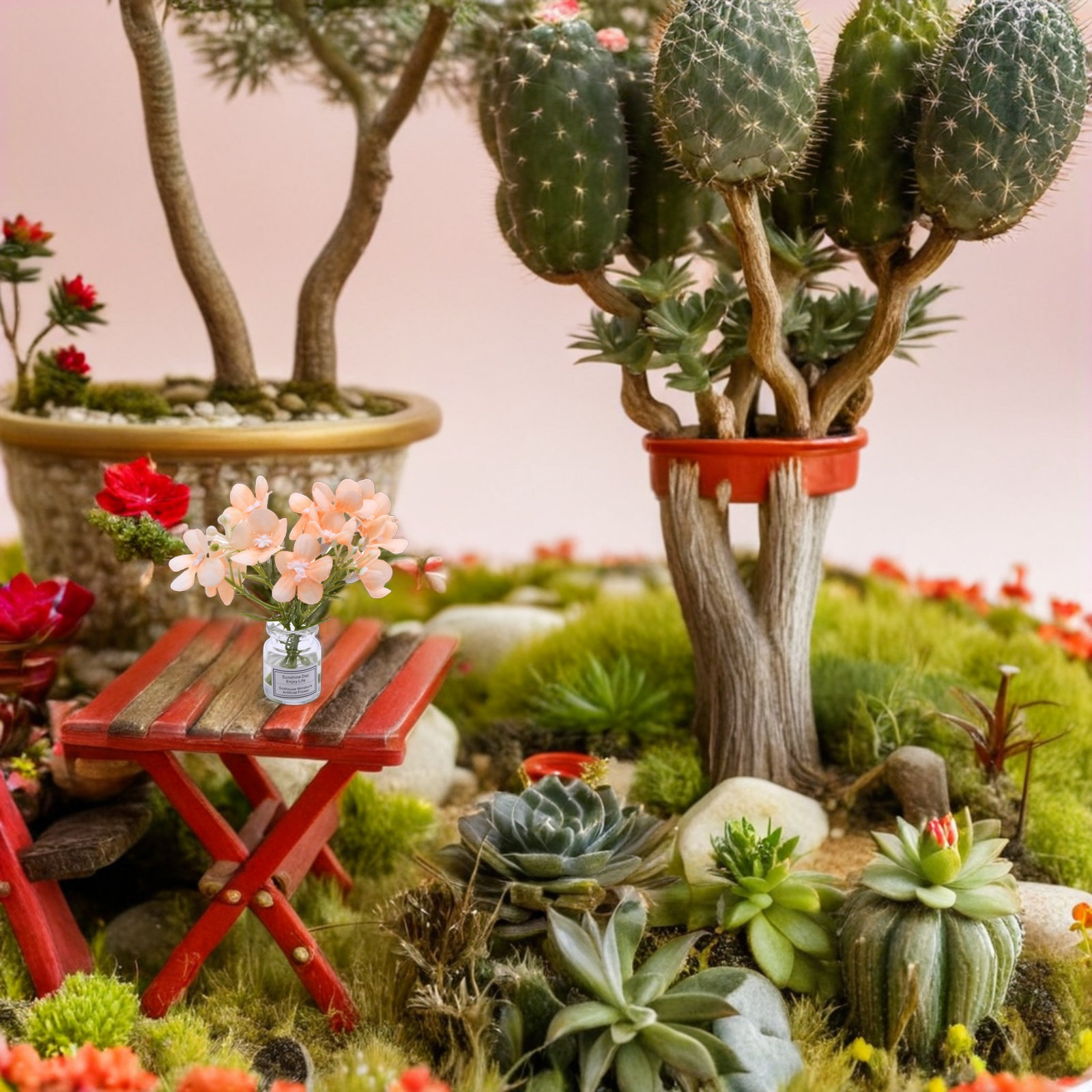 3点セットのミニチュア花瓶。DIYドールハウスや卓上装飾、マ - Vase Decor のレビューと価格