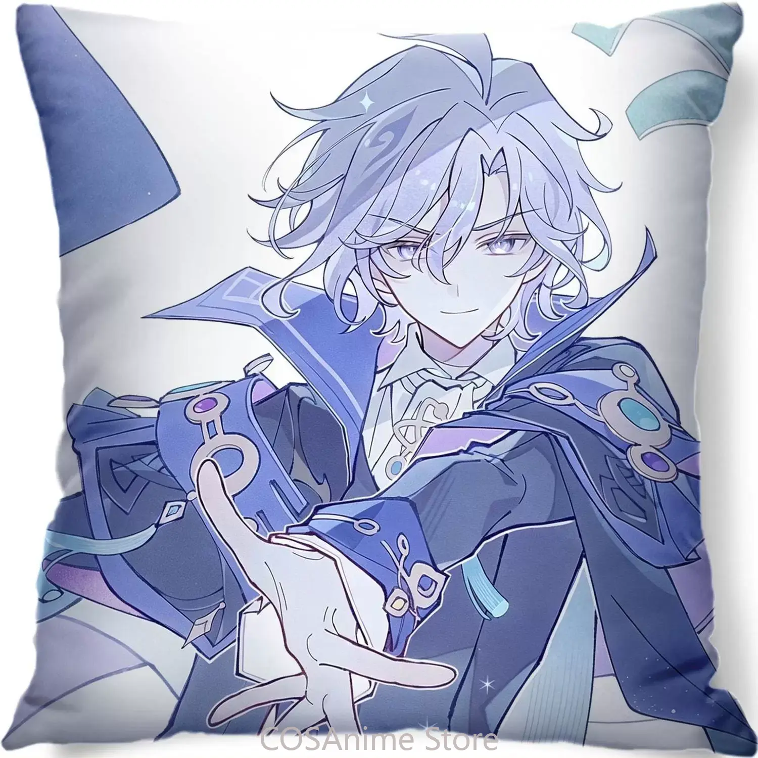 ミティア（原神）のコスプレぬいぐるみ、正方形のクッション、ア - Throw Pillow のレビューと価格