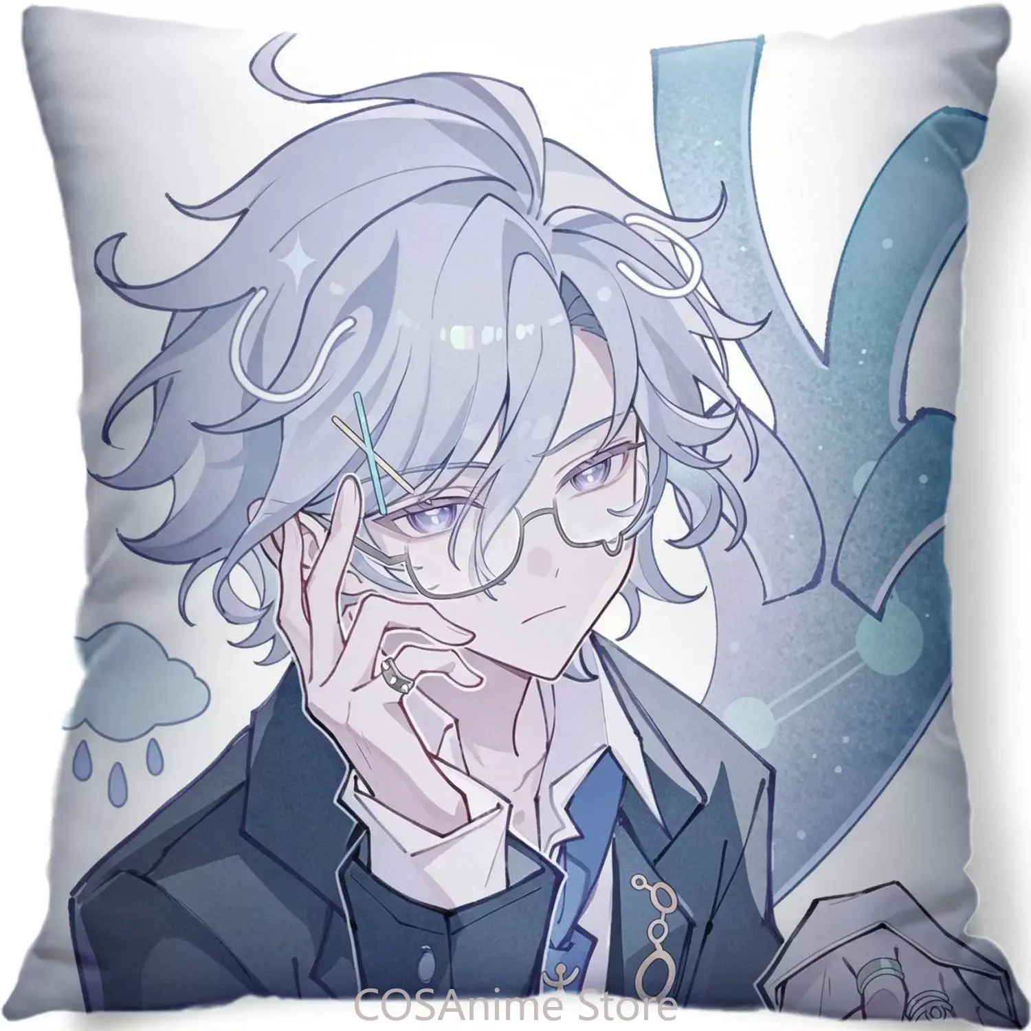 ミティア（原神）のコスプレぬいぐるみ、正方形のクッション、ア - Throw Pillow のレビューと価格