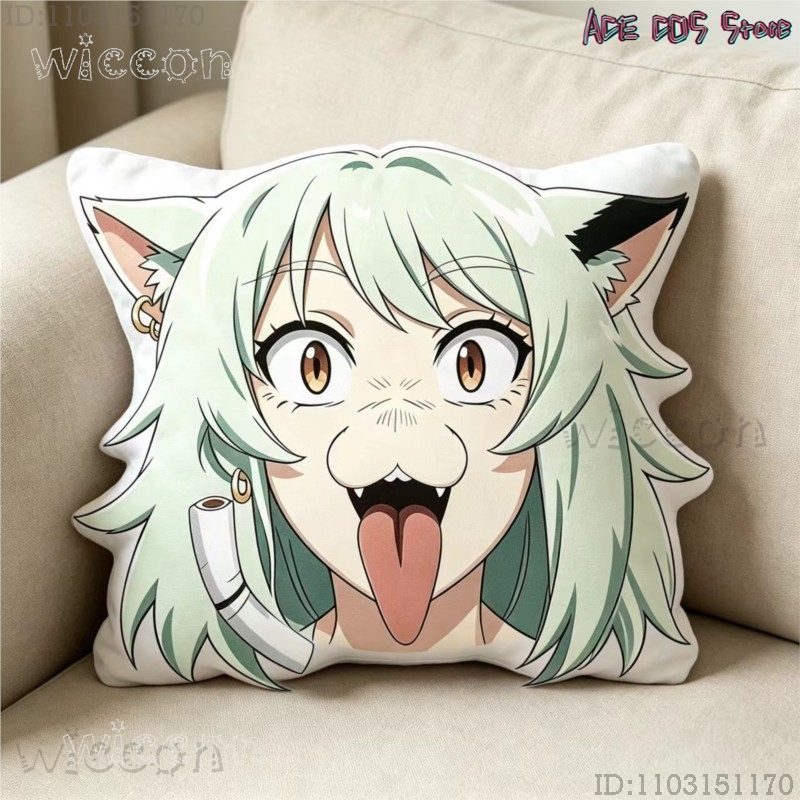 コスプレ チェーンスモーカー キャット ヤニコ サトウ 40 - Throw Pillow のレビューと価格