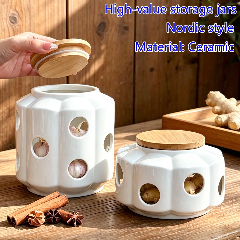 北欧風の新しいセラミック製収納瓶、ハロウィーンのキャンドルホ - Candle Holder Decor のレビューと価格