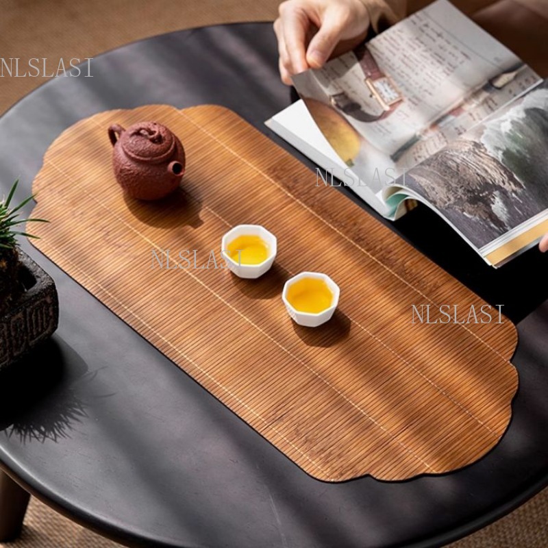 天然素材の竹を使用した、丁寧に編み上げられたお茶マット。独特 - Table Runner のレビューと価格