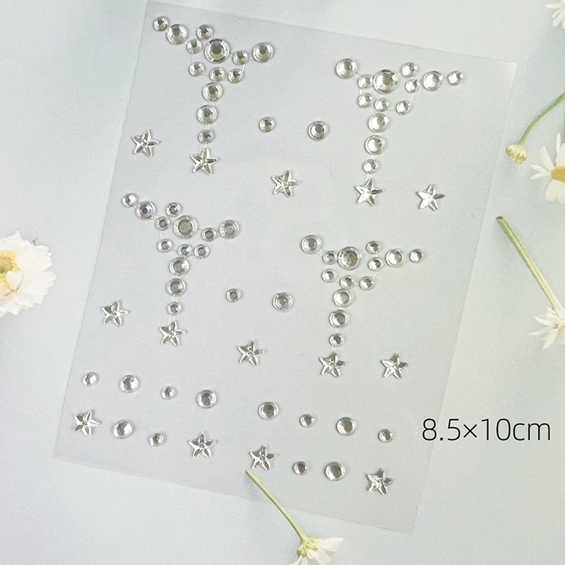 新しいDIY自己粘着ダイヤモンドフェイスアイボディステッカー - Wall Sticker のレビューと価格