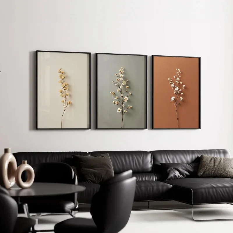 複数のサイズから選べる、フレームなしのキャンバス絵画3枚セッ - Abstract Canvas Set のレビューと価格