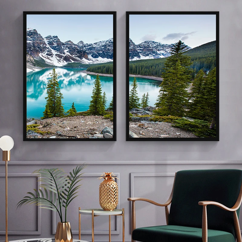 3枚セット 自然の森の風景 キャンバスポスター 絵画 ウォー - Abstract Canvas Set のレビューと価格