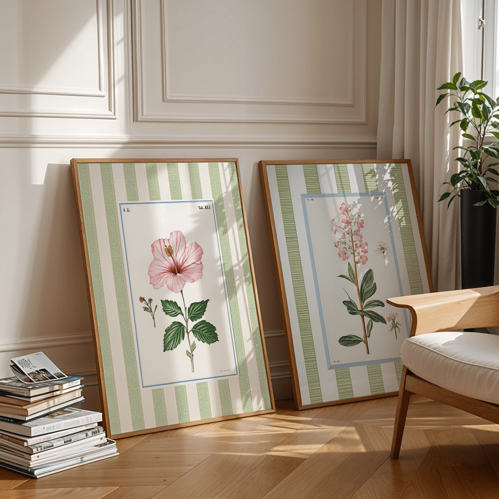 フレームレスキャンバス絵画2枚セット、ラスティックなセージグ - Abstract Canvas Set のレビューと価格