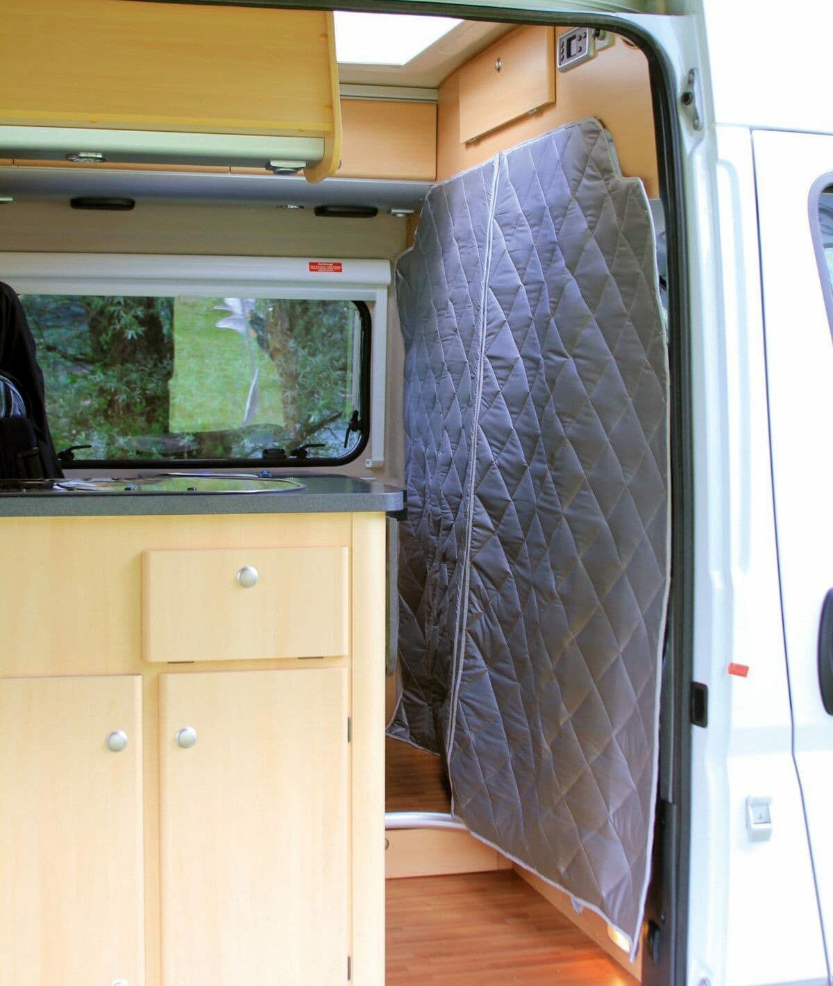 フィアットデュカート用車用仕切りカーテン、ジッパー付き、断熱 - Curtain Curtain のレビューと価格