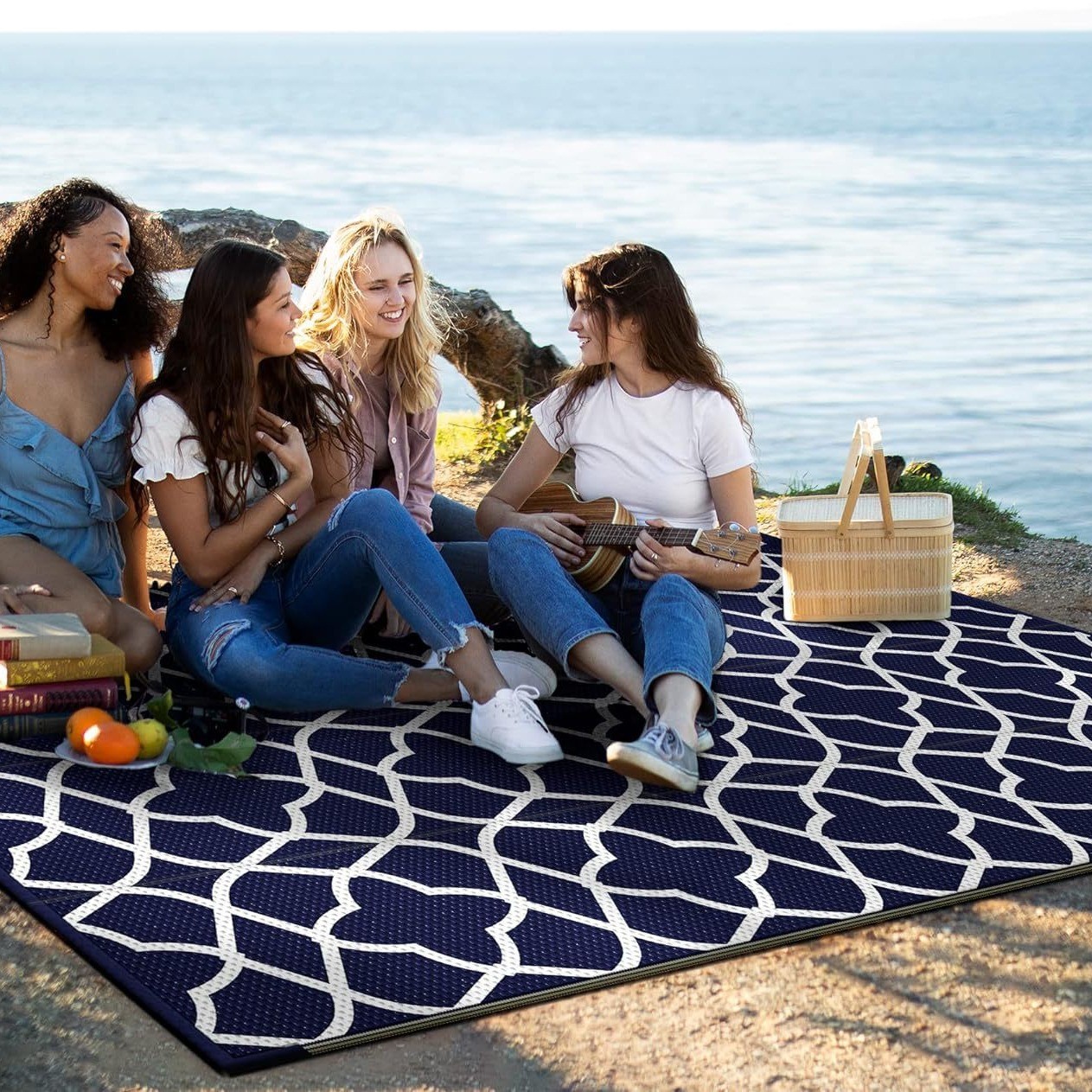 120X180cm キャラバン屋外敷物折りたたみ式防水プラス - Area Rug のレビューと価格